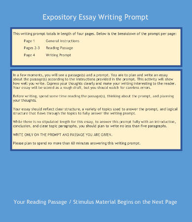 expository essay thesis template