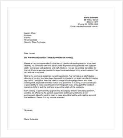 deputy director of nursing cover letter sample pdf template min