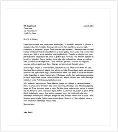 latex cover letter example pdf template min