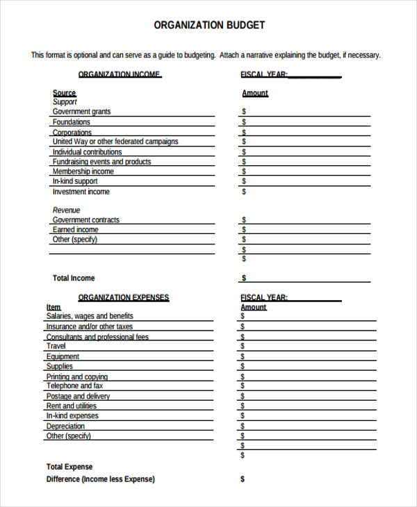 12+ Program Budget Templates - Word, PDF, Pages