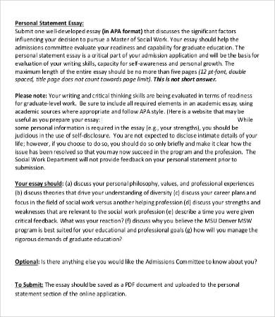Personal Essay Template - 9+ Free Word, PDF Documents Download | Free