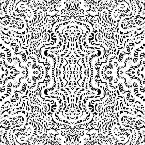 black and white trippy pattern