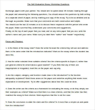 Evaluation Essay Template 5 Free Samples Examples Format Download Free Premium Templates