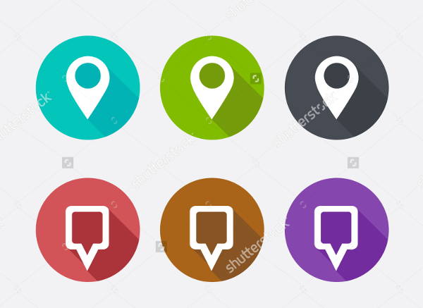 location pointer icons