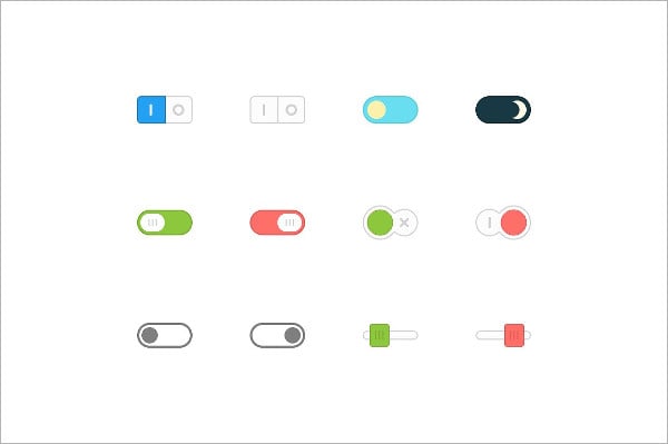 vector toggle buttons