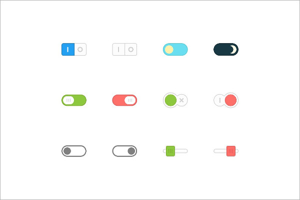 Toggle Buttons - 8+ PSD, EPS, Vector Format Download