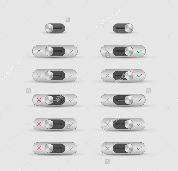 Toggle Buttons 8+ PSD, EPS, Vector Format Download