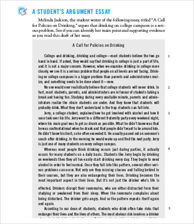 9+ Argumentative Essay Templates - PDF, DOC | Free ...