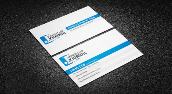 minimal corporate business card template