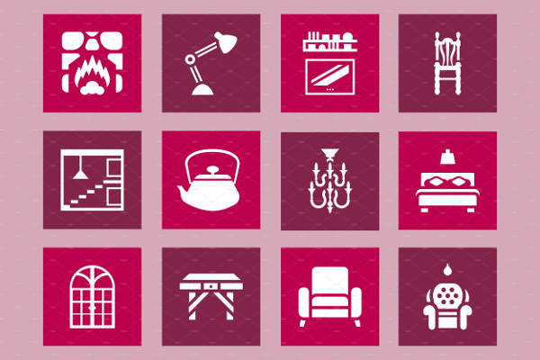 interior and furniture icons