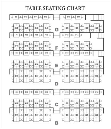 table seating chart template