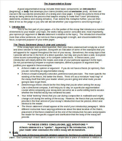 microsoft word argumentative essay template