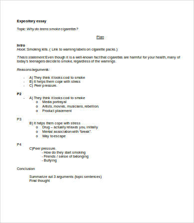 microsoft word expository essay template