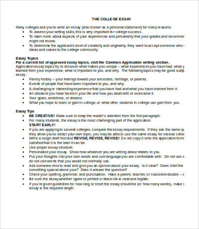 microsoft word college essay template