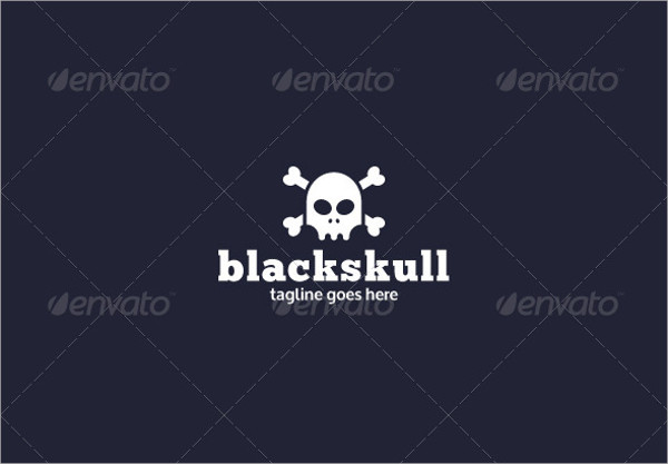 black skull logo