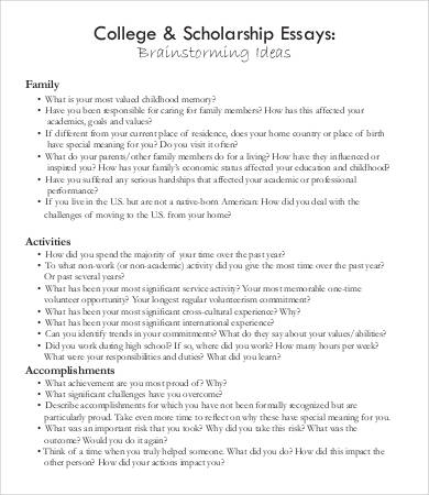 scholarship essay examples pdf