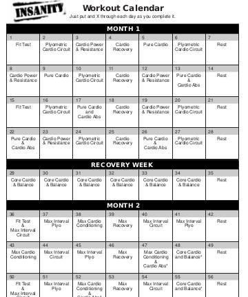 7 Workout Calendar Templates Free Sample Example Format Download Free Premium Templates