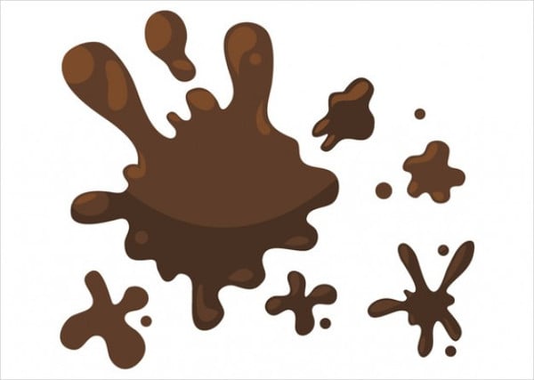 chocolate splash vector