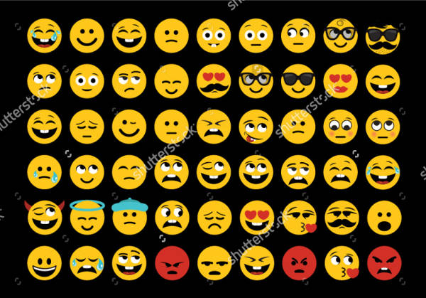 emoji icons vector