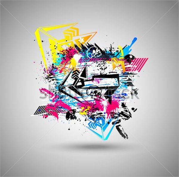 d graffiti vector