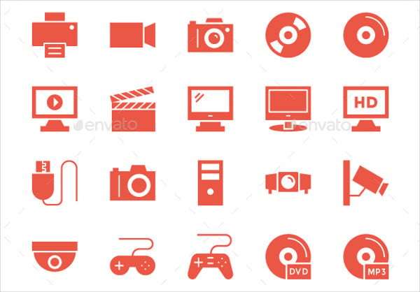 vector multimedia icons