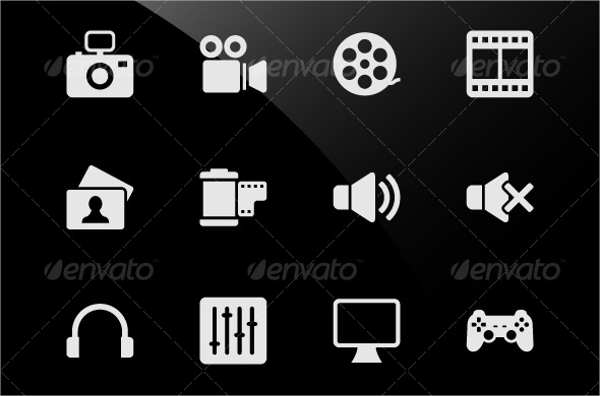 web and multimedia icons
