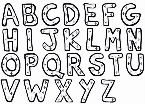  Alphabet Coloring Pages Block Letters 2