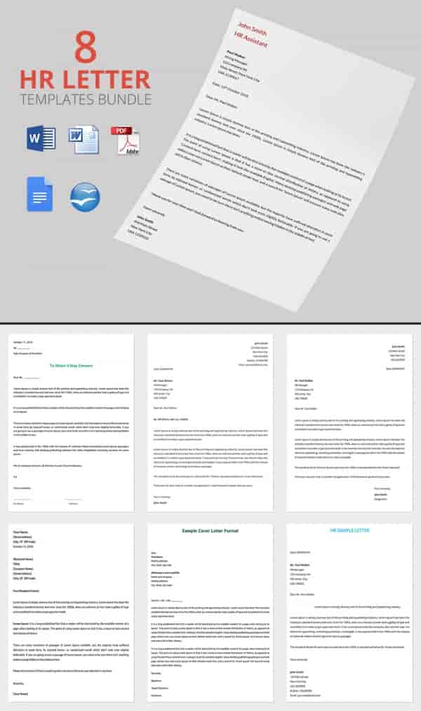 8 Best HR Warning Letters Bundle