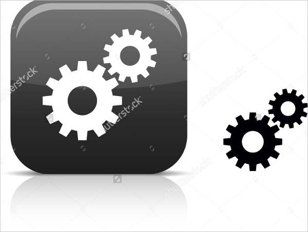 settings icon vector