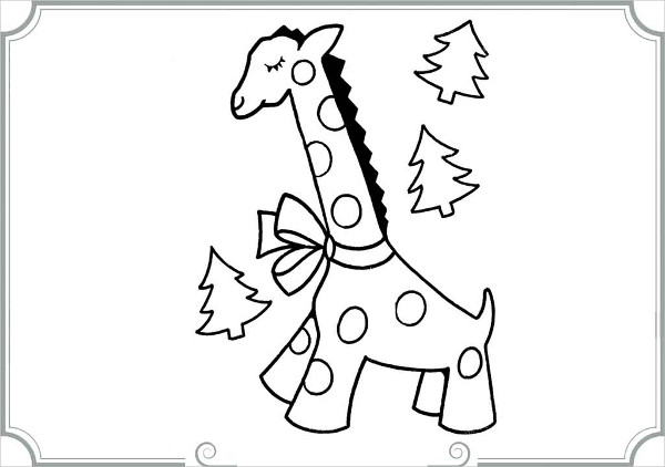 9+ Giraffe Coloring Pages - Free PSD, PDF, JPG Format Download