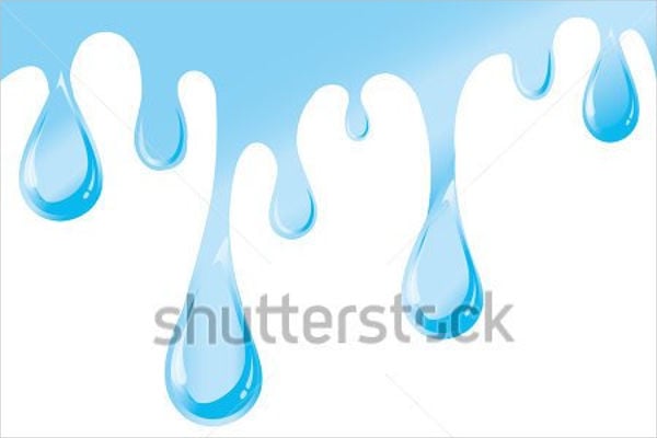 water dripping vector