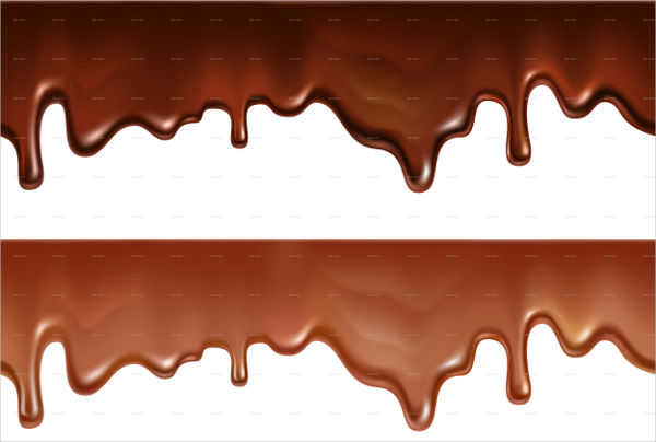 chocolate dripping vector