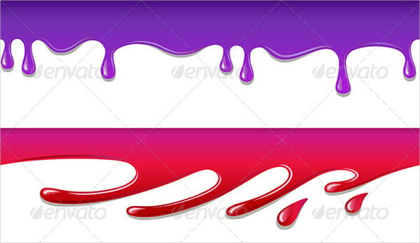 vector colored seamless drips