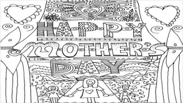 printable mothers day coloring page