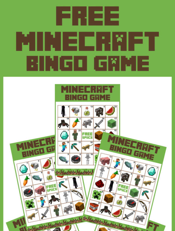 Free Minecraft Printables PSD PNG Vector EPS