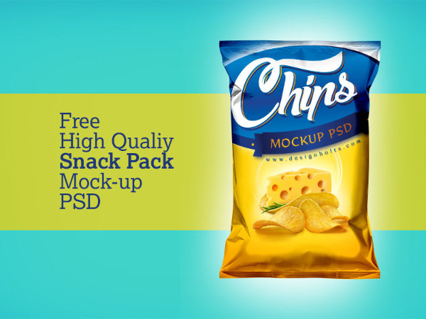 snack packaging mockup