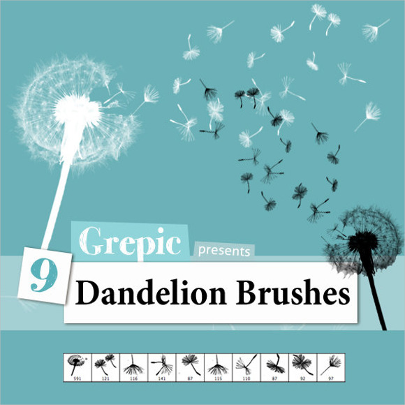 dandelion brush photoshop free download