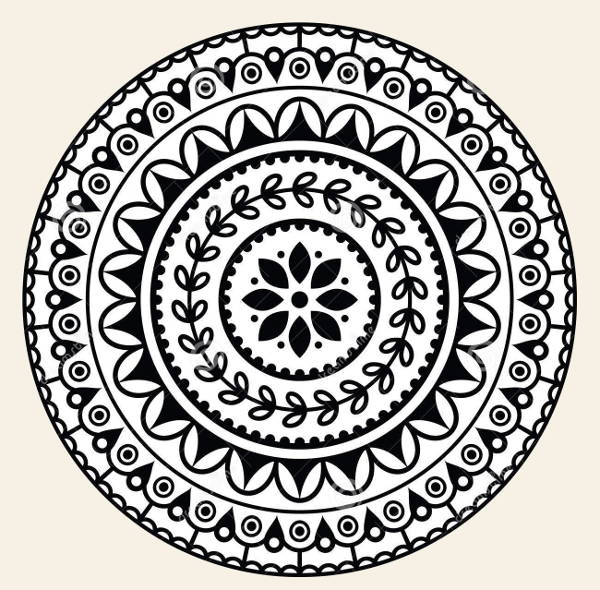 Mandala Art design in circle. Simple mandala design floral mandala art  beautiful mandala artwork Stock Vector