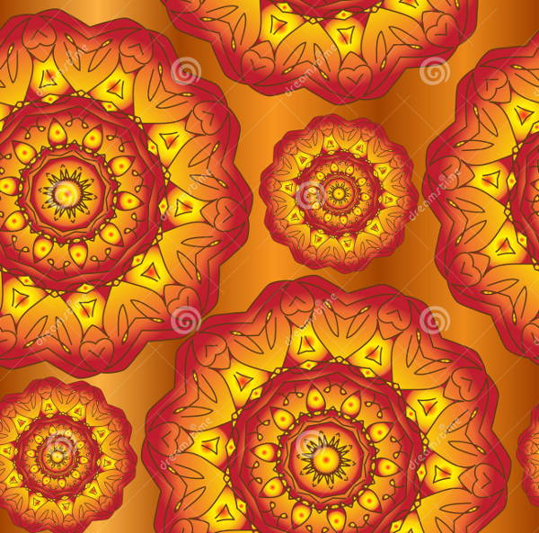 autumn mandala pattern