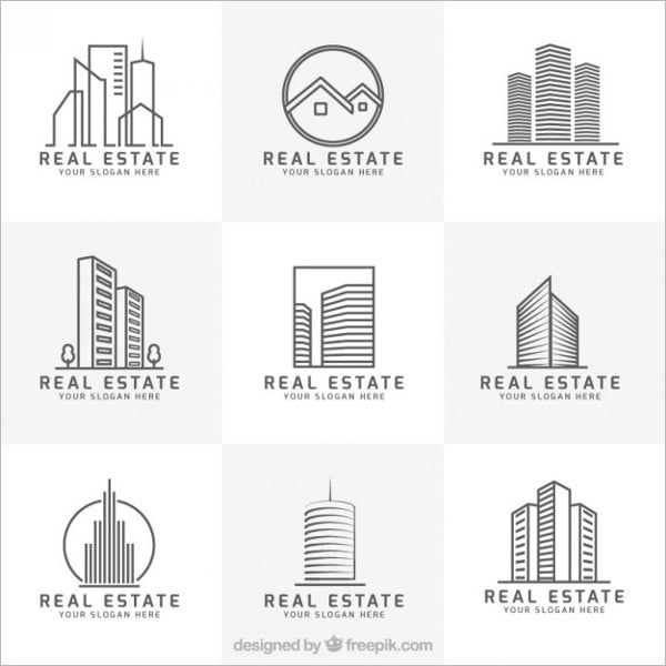 modern real estate logo