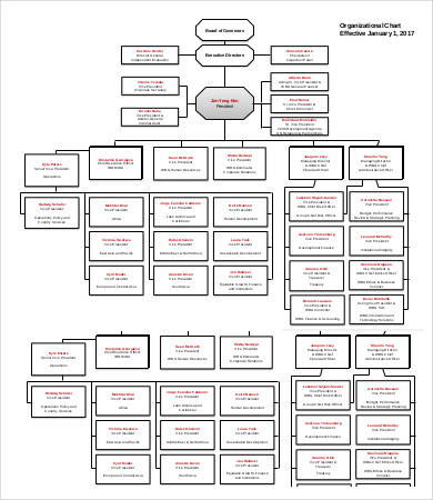 Large Organizational Chart Template -17+ Free Word, PDF Documents
