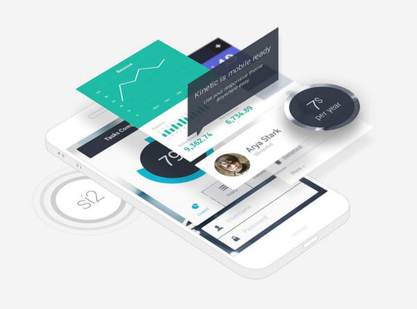 professional mobile app mockup