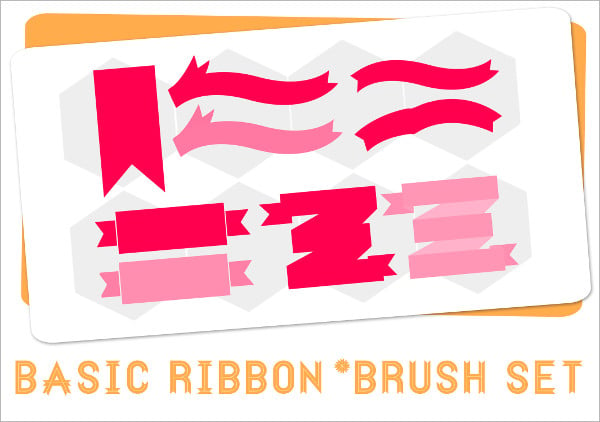 flat ribbon brushes set