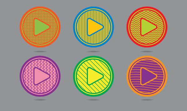 play button icons