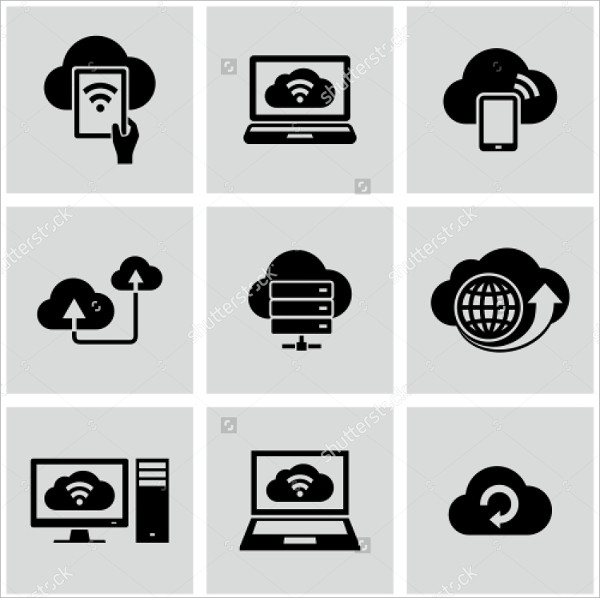 cloud computing icons