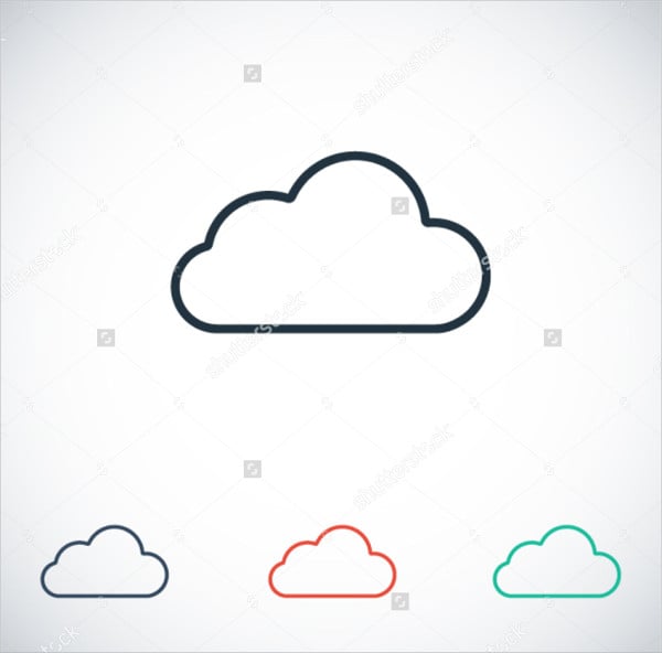 cloud icons vector