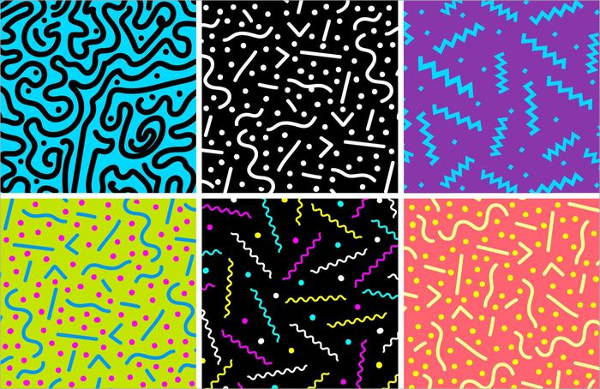 retro party patterns