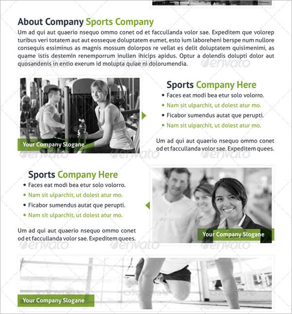 sports business brochure