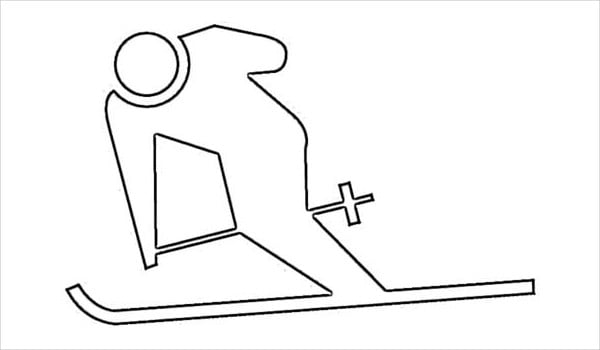 winter olympics coloring page