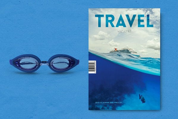travel indesign magazine template
